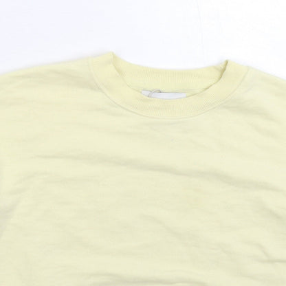 Womens UK Size XS Pull&Bear White Pullover Sweatshirt