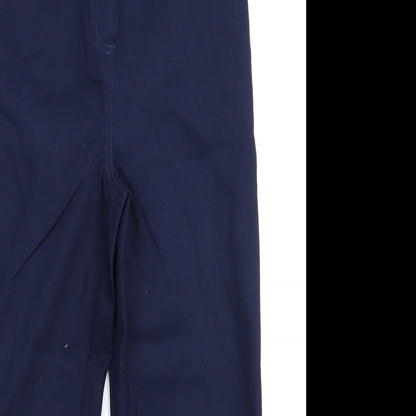 Womens UK Size 30 in Preworn Regular Fit Cropped Blue Trousers
