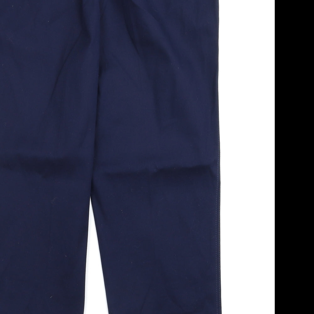 Womens UK Size 30 in Preworn Regular Fit Cropped Blue Trousers