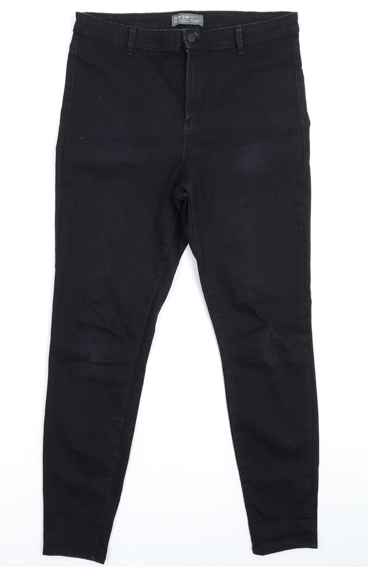 Denim & Co. Womens Black  Denim Skinny Jeans Size 16 L28 in