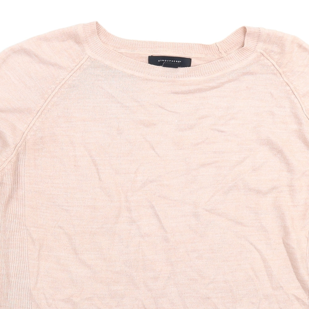 Womens UK Size 12 Atmosphere Beige Pullover Jumper