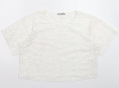 Atmosphere Womens White   Basic T-Shirt Size 18