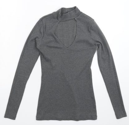 Wassyl Womens Grey  Knit Pullover Jumper Size S