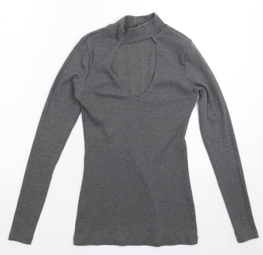 Wassyl Womens Grey  Knit Pullover Jumper Size S
