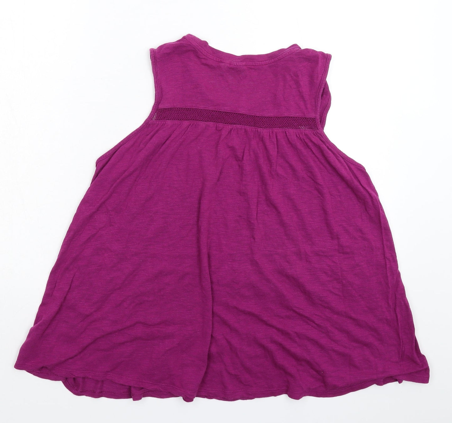 Womens UK Size M Gap Purple Basic Tank