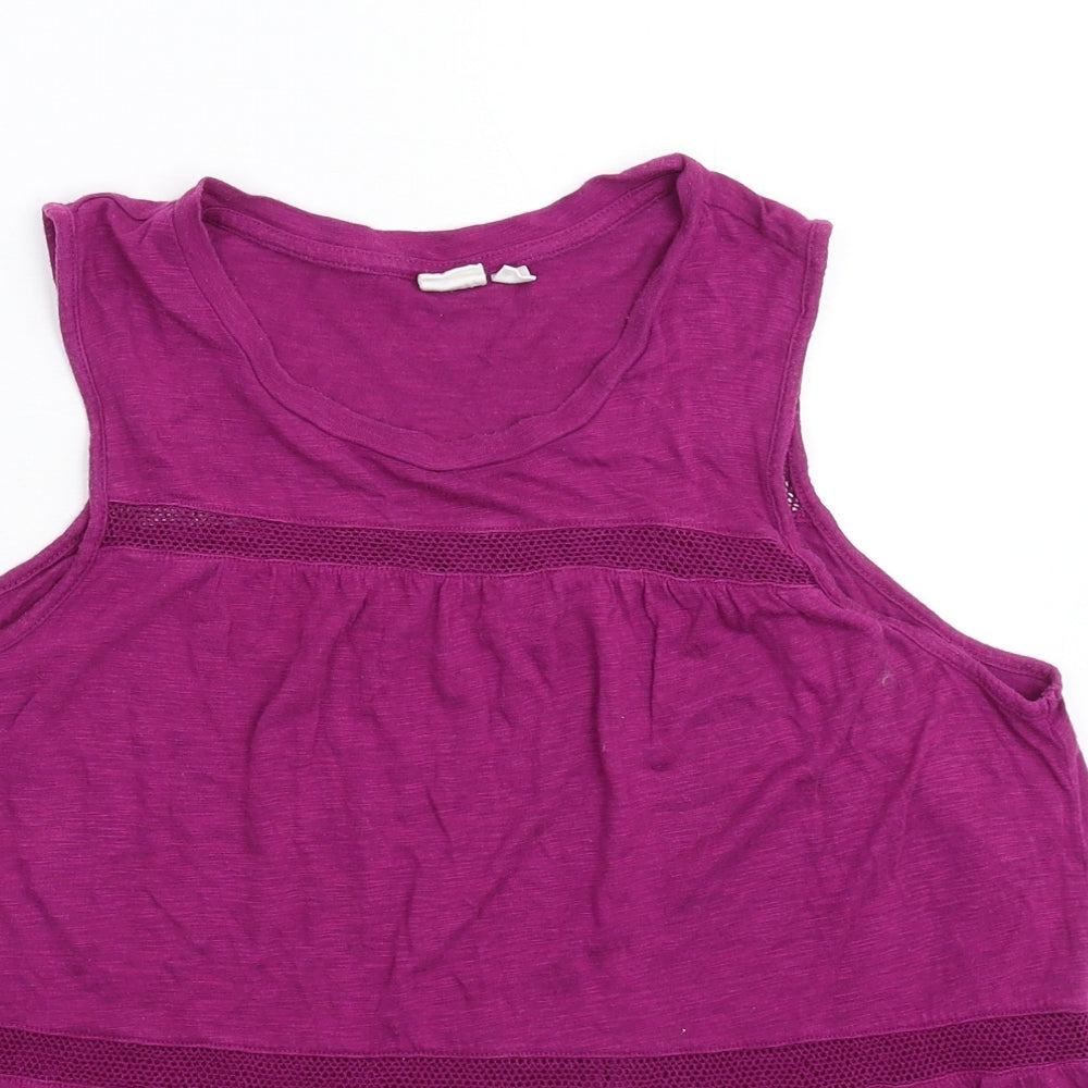 Womens UK Size M Gap Purple Basic Tank