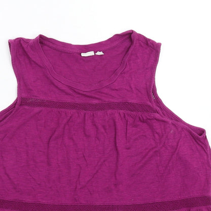 Womens UK Size M Gap Purple Basic Tank
