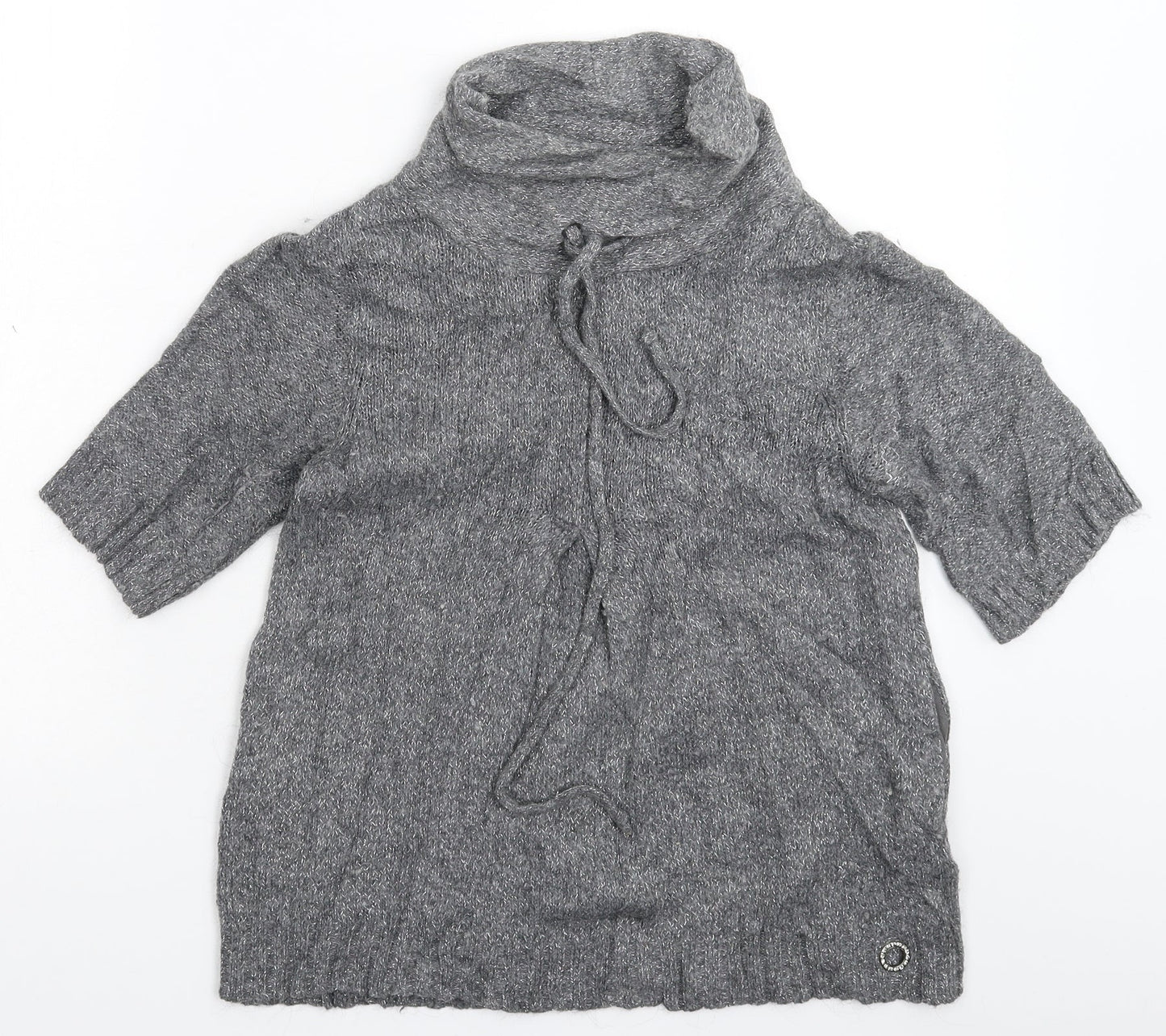 Womens UK Size 10 River Island Grey Pullover Jumper