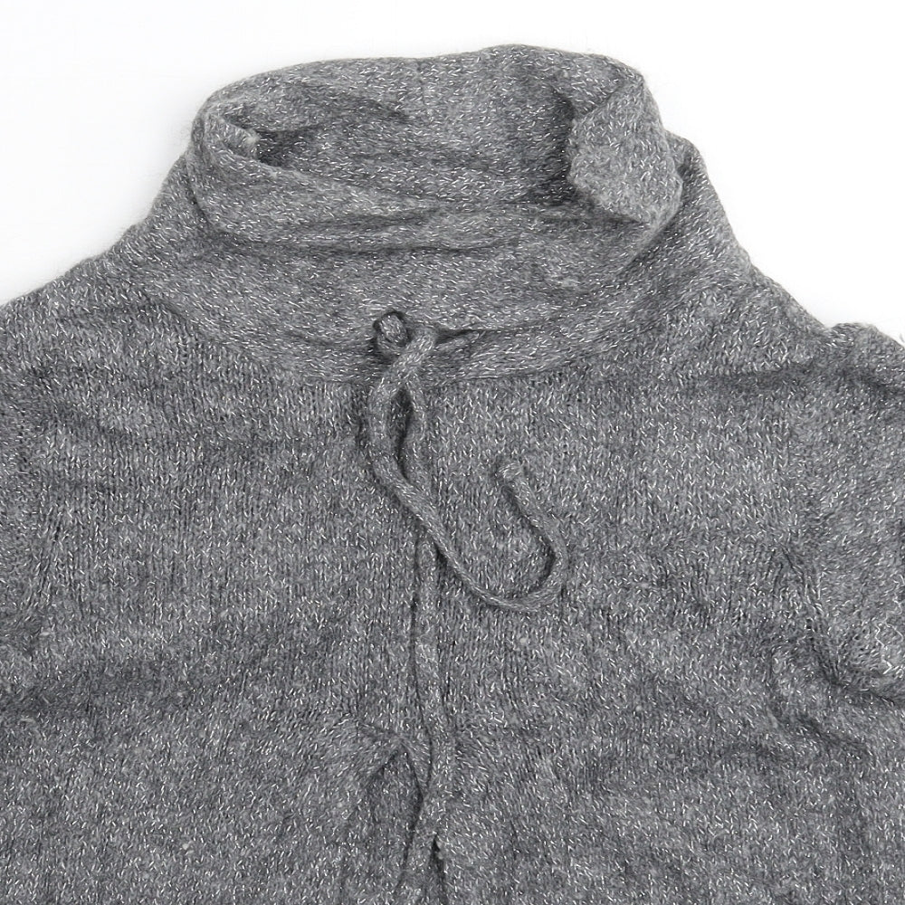 Womens UK Size 10 River Island Grey Pullover Jumper