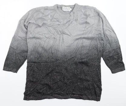 Womens UK Size One Size Fay Louise Grey Pullover Jumper