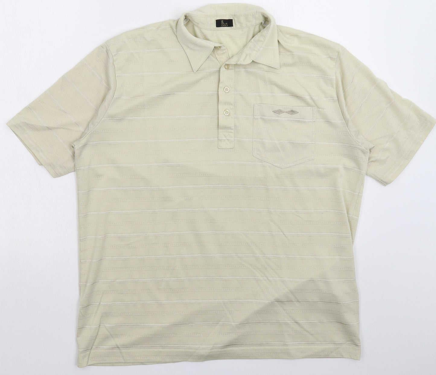 Womens UK Size M BHS Beige Basic Polo
