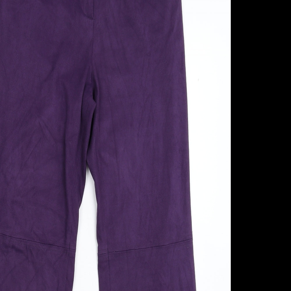 Womens UK Size 12 NL Collection Regular Fit  Purple Trousers
