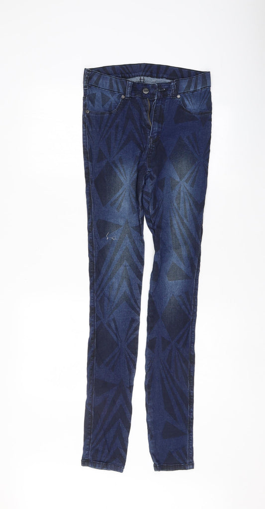 Womens UK Size 28 Dr. Denim Regular Fit Skinny Blue Jeans
