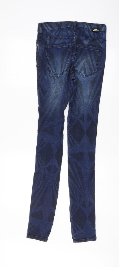 Womens UK Size 28 Dr. Denim Regular Fit Skinny Blue Jeans