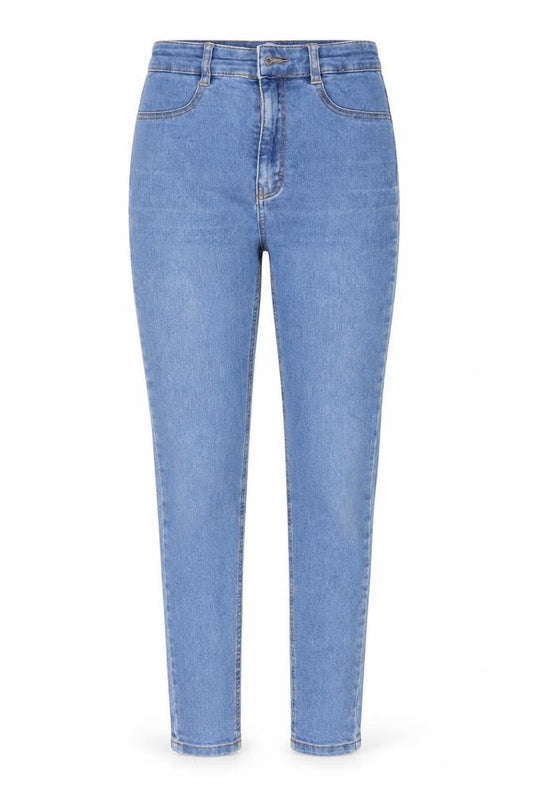 Womens UK Size 26 Pull&Bear Regular Fit Mom Blue Jeans