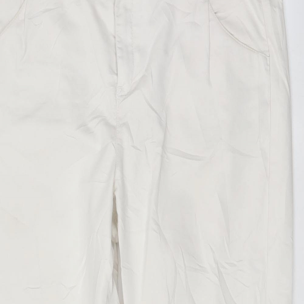 Womens UK Size 37 in Yessica Regular Fit  White Trousers