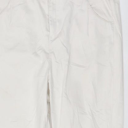 Womens UK Size 37 in Yessica Regular Fit  White Trousers