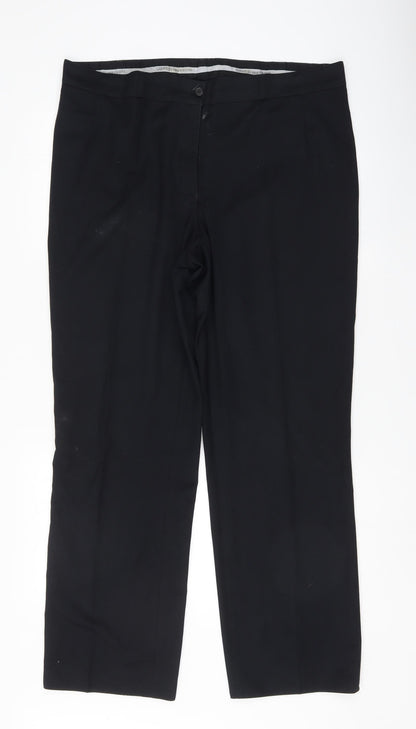 granitury Womens Black   Trousers  Size 38 L31.5 in