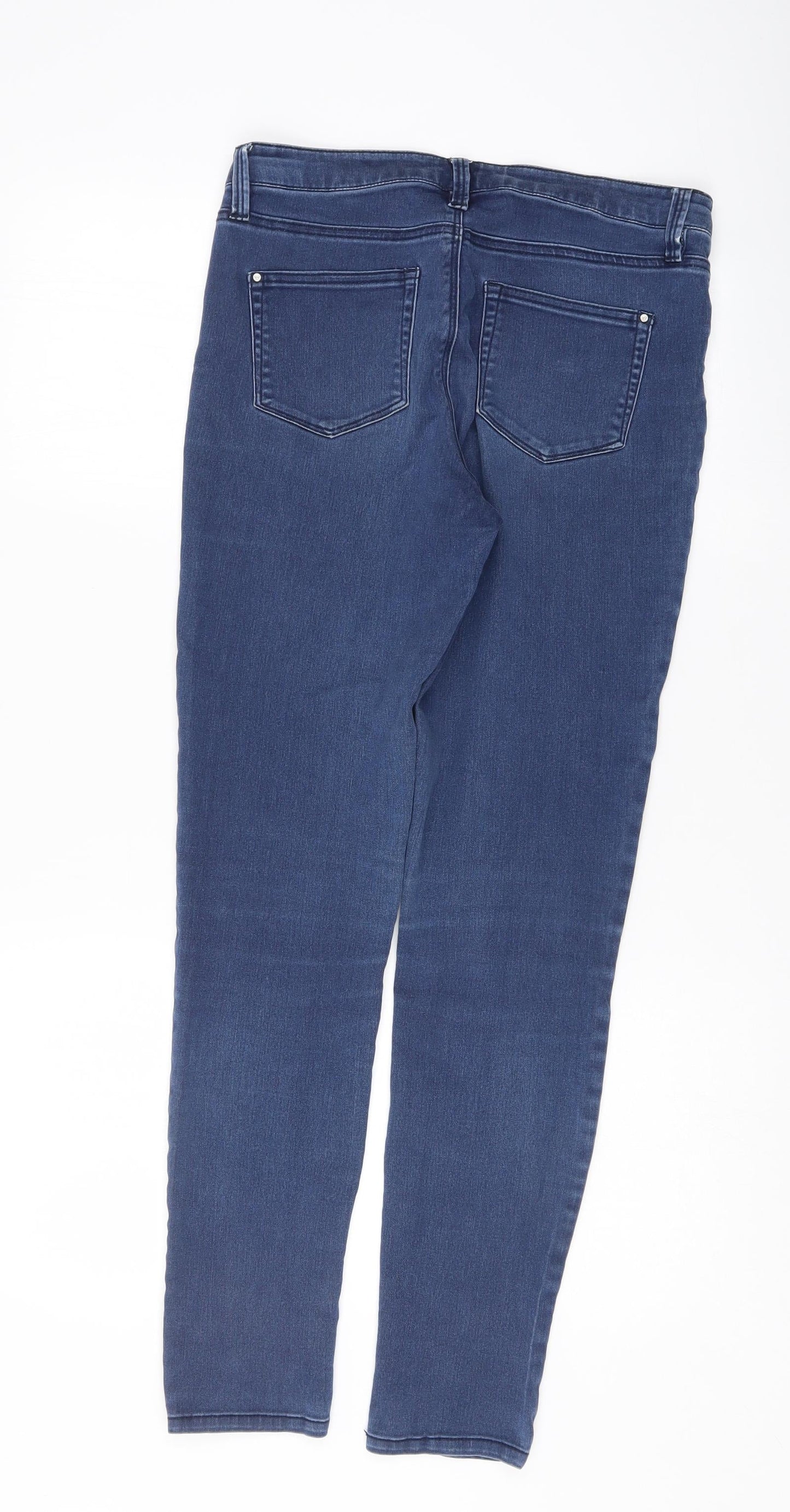Womens UK Size 12 Ware denim Regular Fit Skinny Blue Jeans