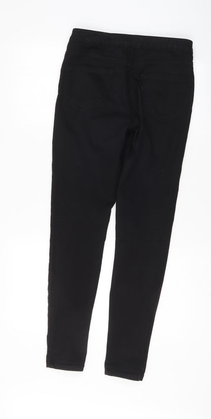 Denim & Co. Womens Black   Skinny Jeans Size 10 L29.5 in