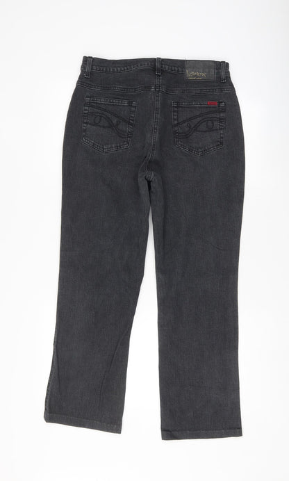 Preworn Womens Black   Straight Jeans Size 32 L26.5 in
