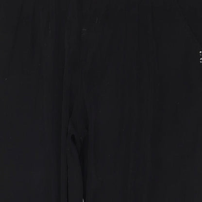 Flame Womens Black   Trousers  Size 36 L27.5 in