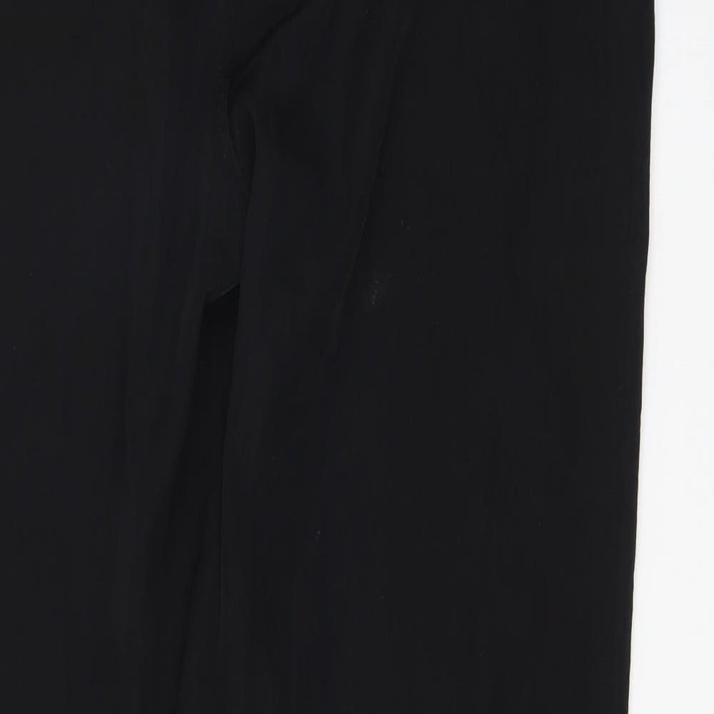 Flame Womens Black   Trousers  Size 36 L27.5 in