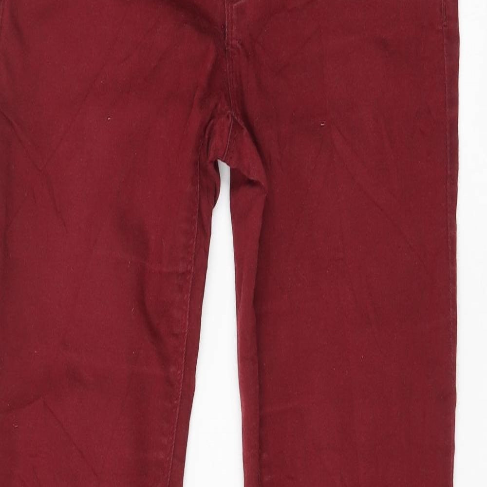 Womens UK Size 29 in Springfield Regular Fit Skinny Red Jeans
