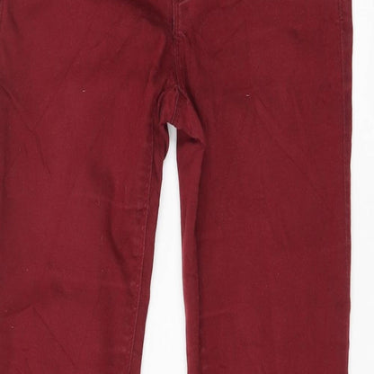 Womens UK Size 29 in Springfield Regular Fit Skinny Red Jeans