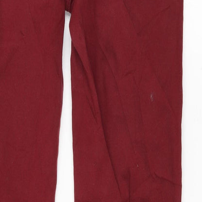 Womens UK Size 29 in Springfield Regular Fit Skinny Red Jeans