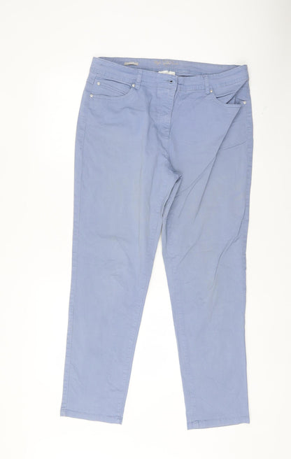 Womens UK Size 34 canda Regular Fit  Blue Trousers