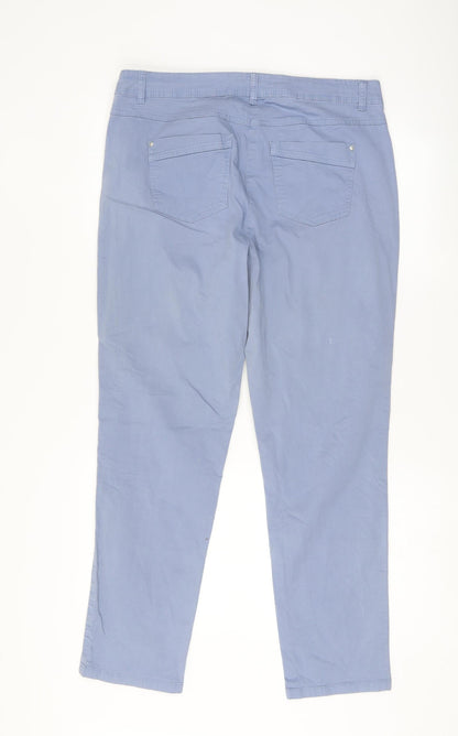 Womens UK Size 34 canda Regular Fit  Blue Trousers