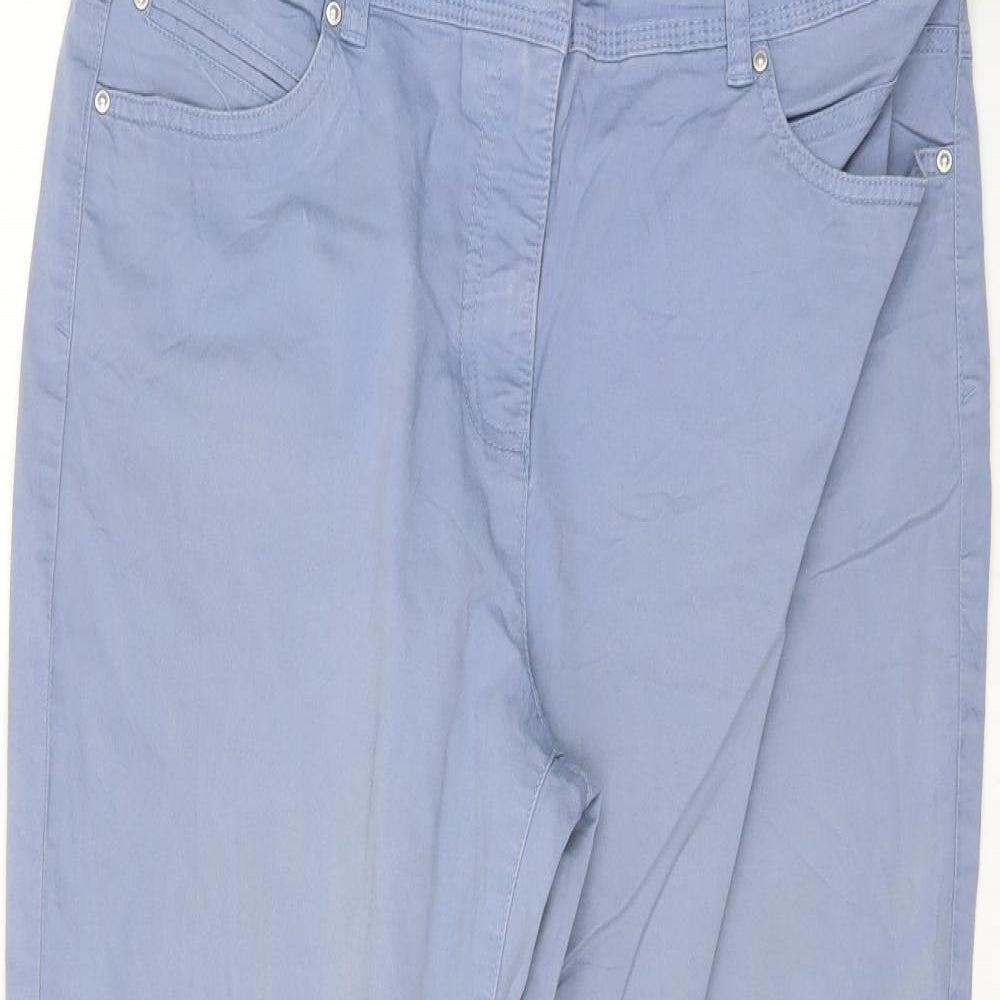 Womens UK Size 34 canda Regular Fit  Blue Trousers