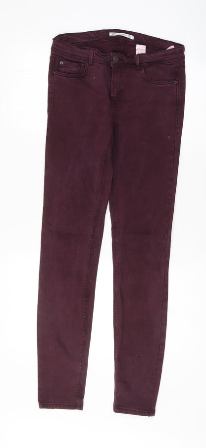 Zara Womens Purple   Skinny Jeans Size 28 L30 in