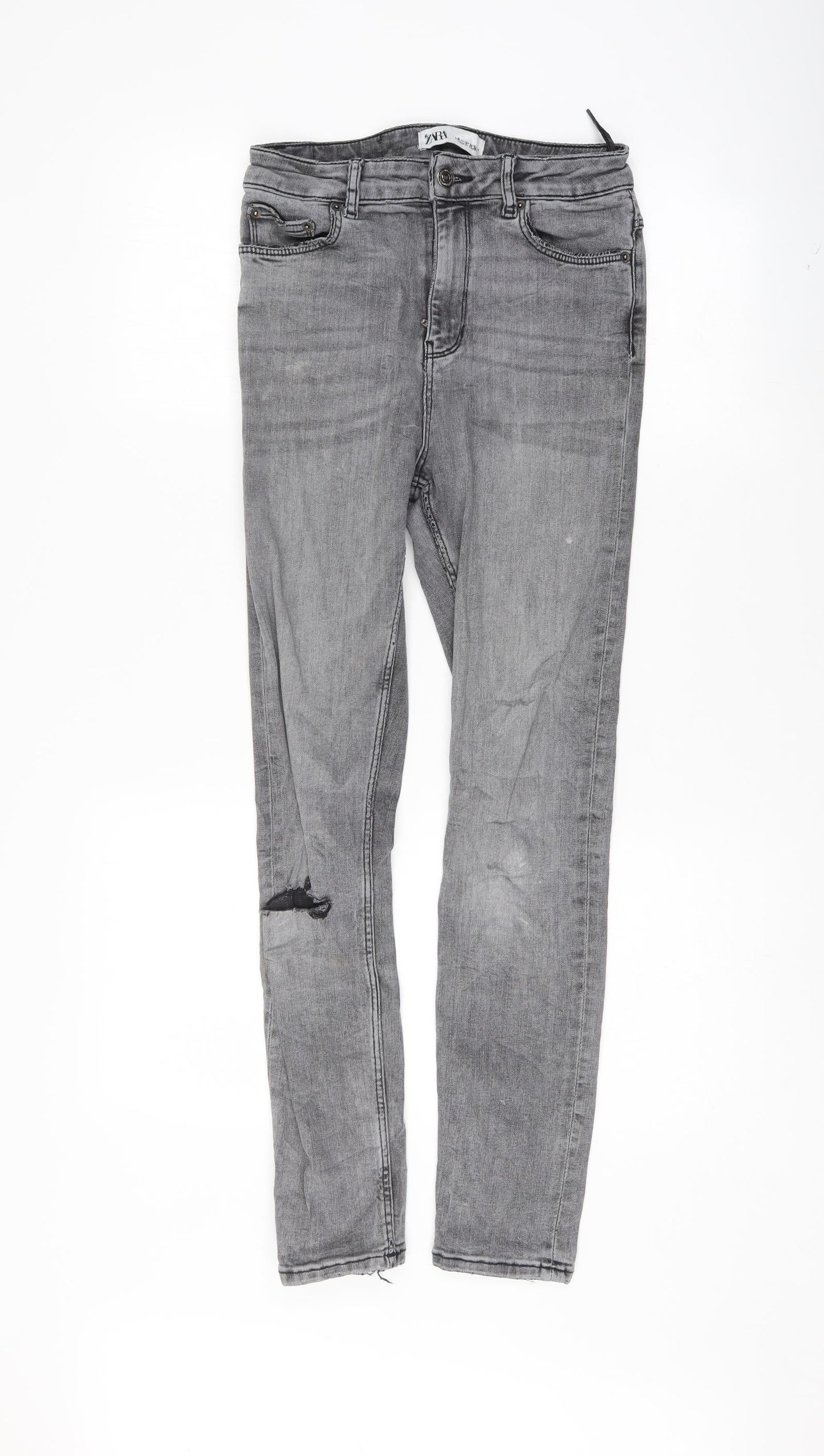 Zara Womens Grey   Skinny Jeans Size 27 L27.5 in