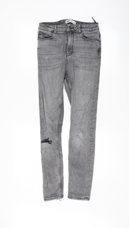 Zara Womens Grey   Skinny Jeans Size 27 L27.5 in