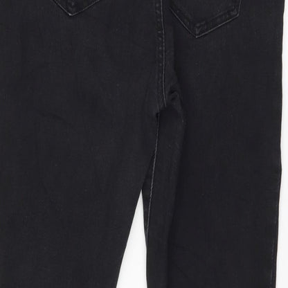 Womens UK Size 33 in Preworn Regular Fit Straight Black Jeans