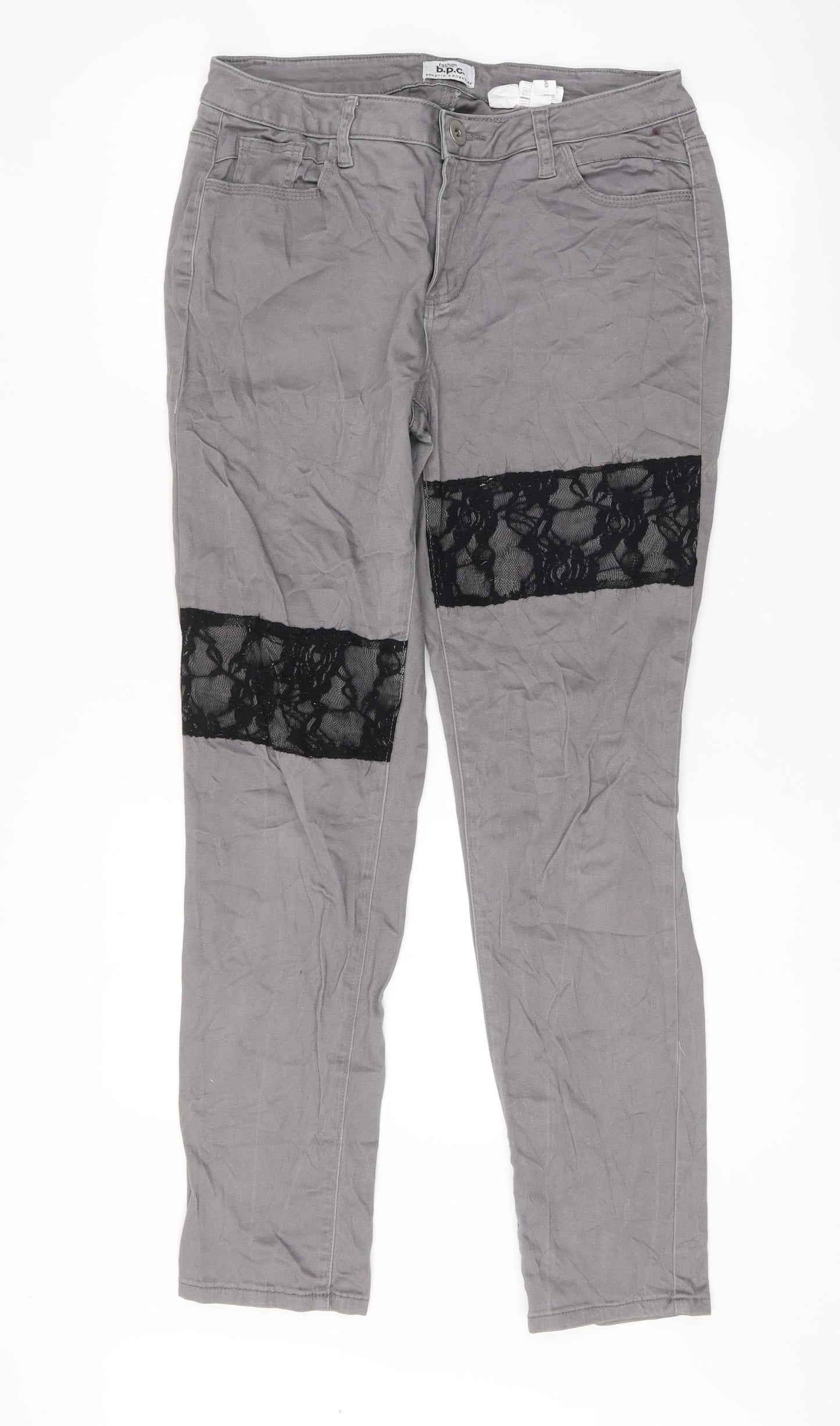 Womens UK Size 12 Bpc Regular Fit Skinny Grey Jeans