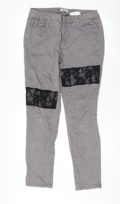 Womens UK Size 12 Bpc Regular Fit Skinny Grey Jeans