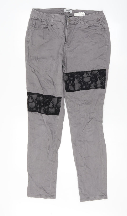 Womens UK Size 12 Bpc Regular Fit Skinny Grey Jeans