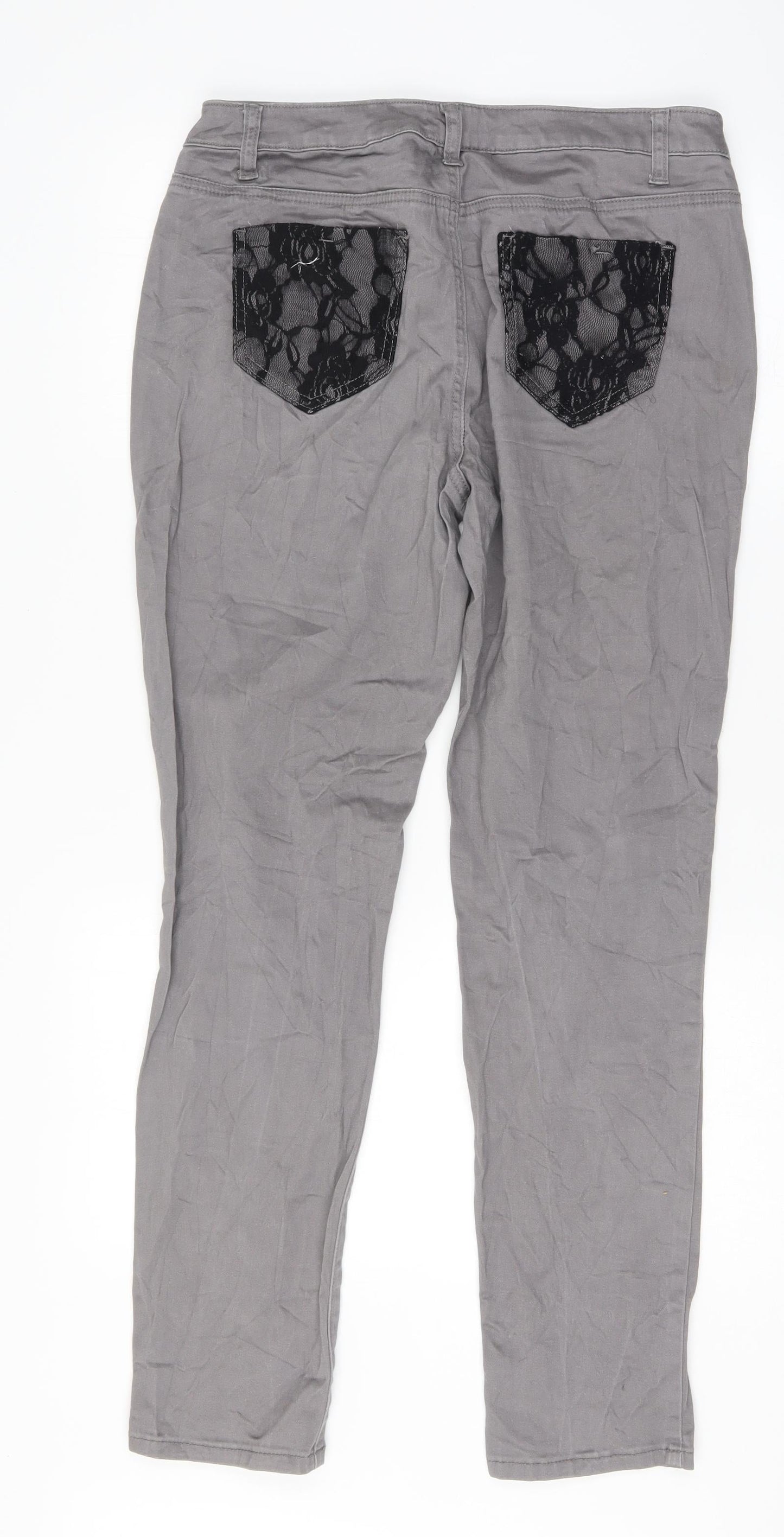 Womens UK Size 12 Bpc Regular Fit Skinny Grey Jeans