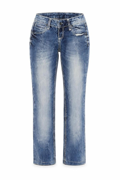 Soccx Womens Blue   Straight Jeans Size 27 L26 in