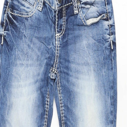 Soccx Womens Blue   Straight Jeans Size 27 L26 in