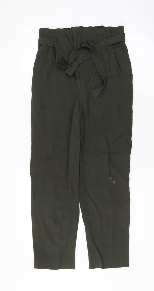 Womens UK Size 8 H&M Regular Fit  Green Trousers