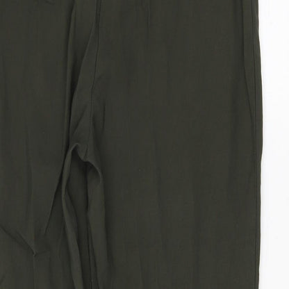 Womens UK Size 8 H&M Regular Fit  Green Trousers