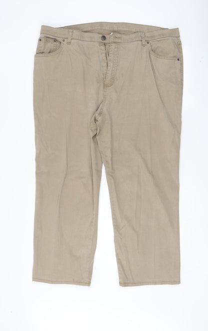 Womens UK Size 20 Marks and Spencer Regular Fit Skinny Brown Jeans