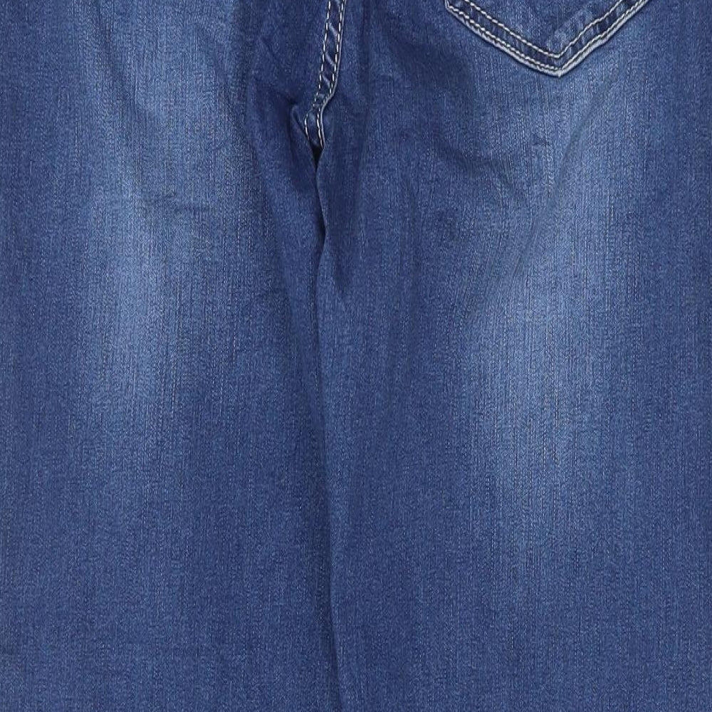 Womens UK Size 32 Preworn Regular Fit Straight Blue Jeans