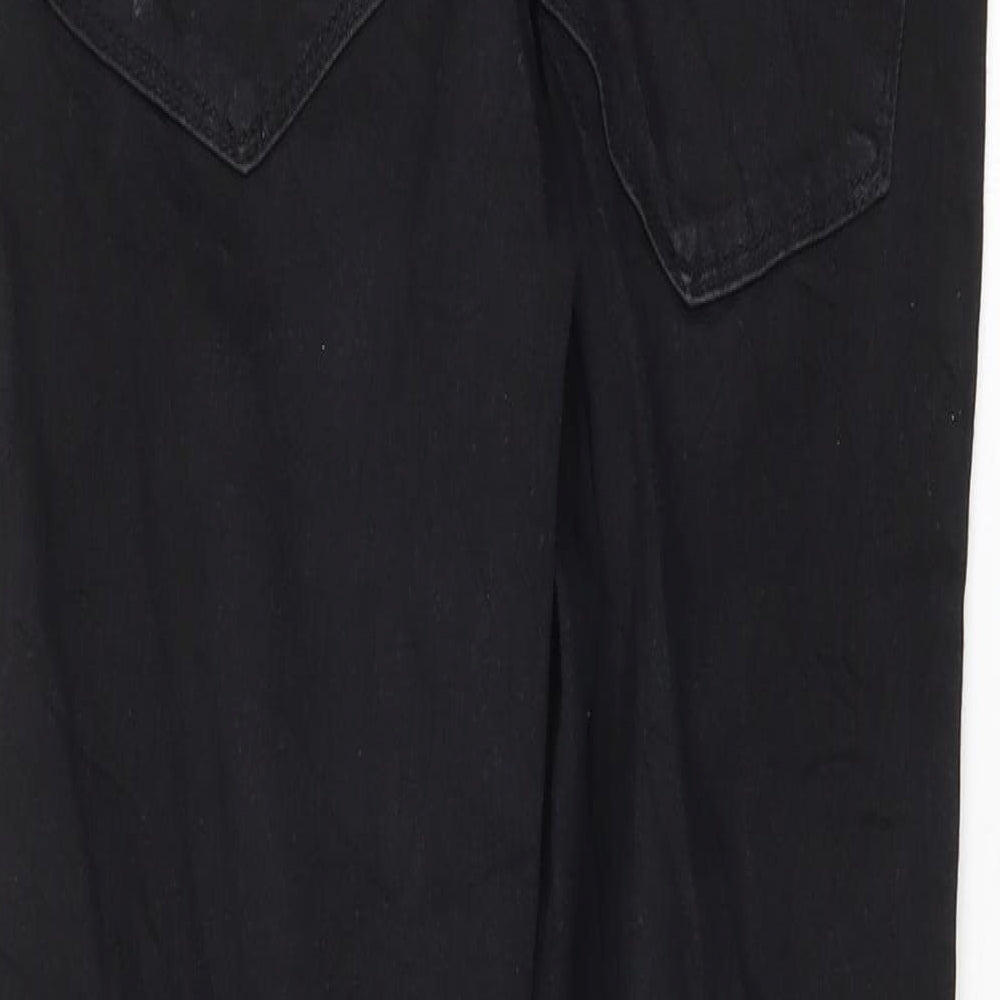 Womens UK Size 8 Sinsay Regular Fit Skinny Black Jeans