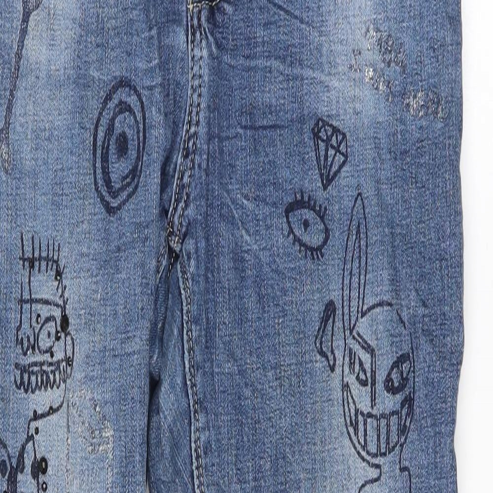 Womens UK Size 30 Preworn Regular Fit Skinny Blue Jeans