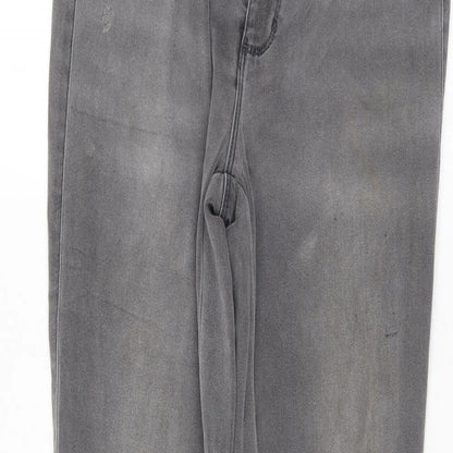 Only Womens Grey   Skinny Jeans Size 28 L33.5 in